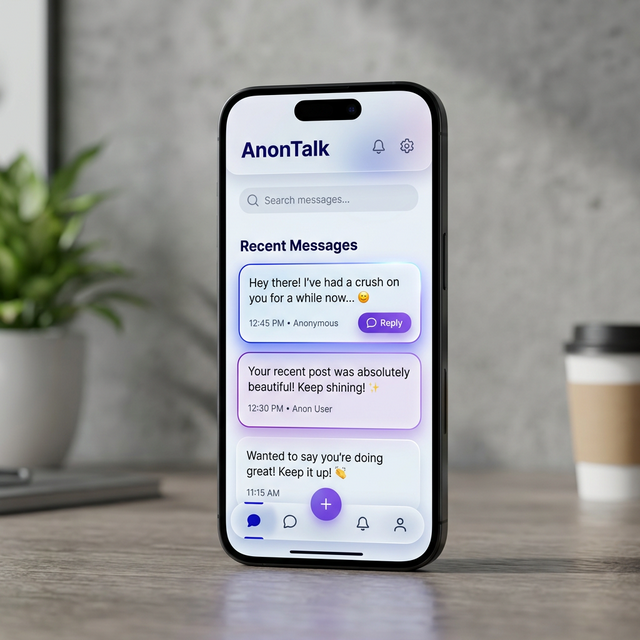AnonTalk Interface Preview Mockup